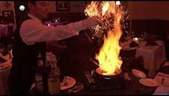How to make a Bananas Foster table side at Rhythm Kitchen Seafood and Steaks in Las Vegas