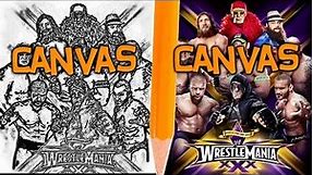 From the WWE Canvas to the Art Canvas - Official WrestleMania 30 Poster - Canvas 2 Canvas