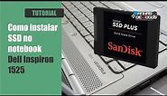 Como instalar SSD no notebook Dell Inspiron 1525