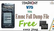 Symphony v75 1GB dead boot repair Mtk EMMc Full Dump File Free Download.Write easy jtag plus