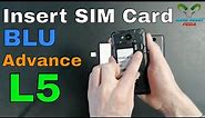 BLU Advance L5 Insert The SIM Card