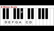 The Key of D Minor - Natural, Harmonic & Melodic Minor Scales Primary Chords