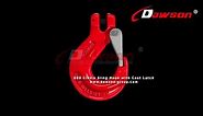 HOW TO USE DAWSON G80 CLEVIS SLING HOOK WITH CAST LATCH FOR CRANE LIFTING CHAIN SLINGS