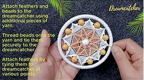Making a dream catcher is not an easy task, Perfect Dreamcatcher | Room Décor DIY easy weaving craft