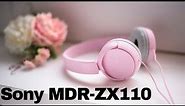Sony MDR-ZX110 Overhead Headphones Color Pink - Unboxing