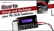 How to charge and discharge PB (SLA) 2-20V batteries with Tenergy's TB6B