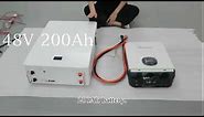 48V 200Ah battery match with 3 6Kw Growatt inverter