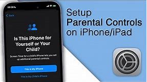 How to Set Up Parental Controls on iPhone/iPad! [2023]
