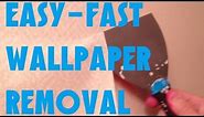 EASIEST FASTEST WAY TO REMOVE WALLPAPER GUARANTEED