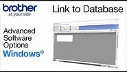 P-touch Editor – link to database or spreadsheet - Windows