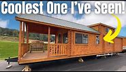 You Have Never Seen A Tiny Log Cabin Home Designed Like This! | Home Tour