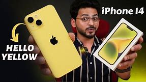 Yellow iPhone 14 Unboxing 💛 | iPhone 14 Super Useful Tips And Tricks ⚡️