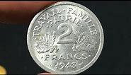 1943 France 2 Francs Coin • Values, Information, Mintage, History, and More