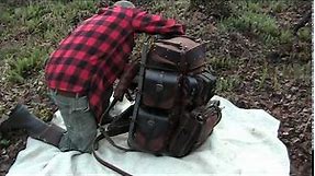 Handmade Custom Leather Backpack :Behemoth: Fully Modular Expedition Bag on a Bull Pac Frame