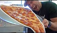 World's LARGEST Pizza Slice Challenge