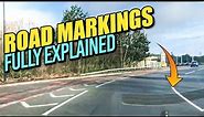 Road Markings Fully Explained - Driving Lesson on Road Markings!