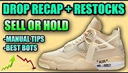 OFF WHITE Jordan 4 RESTOCKS | Off White Jordan 4 Drop Recap