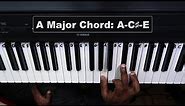 How to Play the A Major Chord on Piano