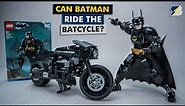 Can LEGO 76259 Batman ride the Technic Batcycle?