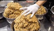 Amazing Giant Cookie Mass Production Process at a Korean Cookie Factory - Korean Dessert Factory