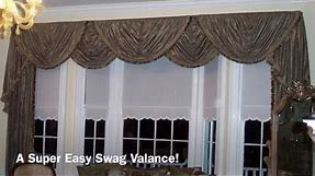 A SUPER Easy Swag Valance Anyone Can Make!