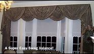 A SUPER Easy Swag Valance Anyone Can Make!