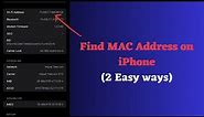 How to Find MAC Address on iPhone(2 Easy ways)