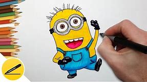 How to Draw Minion step by step easy - Art for Kids ✔