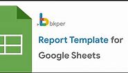 Bkper Add-on for Google Sheets - Use the General Ledger Template