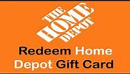 How To Redeem Home Depot Gift Card Online | Use Home Depot Gift Cards 2022