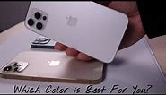 iPhone 12 Pro All Colors Comparison & Hands On!! | Gold vs Pacific Blue vs Graphite vs Silver