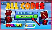 *NEW* ALL NEW WORKING CODES FOR BLADE BALL (Blade Ball November Codes) | [UPD] Blade Ball | Roblox