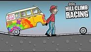 Hill Climb Racing - HIPPIE VAN in HIGHWAY 😱 New Record GamePlay