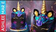 How to make a Galaxy Unicorn Cake Decorating Tutorial