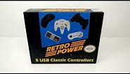 5 USB Classic Controller Bundle Pre Release Review Works With RetroPie Windows Or Mac