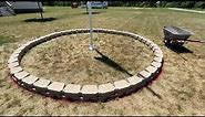 How To Build A Retaining Wall Flower Garden Bed Circle