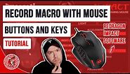 How to Record Macro with Mouse Buttons and Keys in Redragon Impact Software