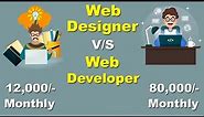 Web Designer vs Web Developer, Difference Between Web designer and Web Developer, Cyber Warriors