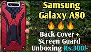 Samsung Galaxy A80 Back Cover and Screen Guard Unboxing || Back Cover & Screen Graud under Rs.300/-