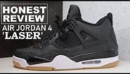 Air Jordan 4 IV Black Laser Gum Retro Sneaker Detailed HONEST Review #Jumpman #Sneakerhead