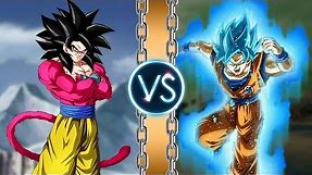 Goku SSJ4 vs Goku SSJ Blue
