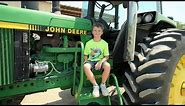 Kids Playing on The Farm with Real Tractors and Kids Trucks Compilation | Tractors for kids