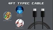 Android Charger phone cargador USB C Fast Charging with 4FT Type C Cable for Samsung Galaxy S22/S21/S20/S20+/S10/S10+/S10e/S9/S9+/S8/S8Plus/Edge/Note 8/9/10/20/A13/A14/A50/A54/Pixel Moto LG