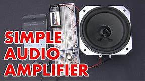 🔊 How to make an LM386 audio amplifier circuit