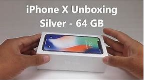 iPhone X Silver 64GB Unboxing 2018 - First Look Hands On