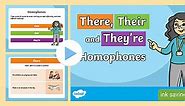 There, Their and They're Homophones PowerPoint