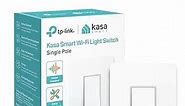 Kasa Matter Smart Light Switch: Voice Control w/Siri, Alexa & Google Assistant | UL Certified | Timer & Schedule | Easy Guided Install | Neutral Wire Required | Single Pole | 2.4GHz Wi-Fi | KS205