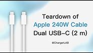 Limited to USB2.0? | Teardown of Apple 240W USB-C Charge Cable (2 m) ​​​​​​​