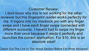 Eikon Mini USB Fingerprint Reader for Mac Review