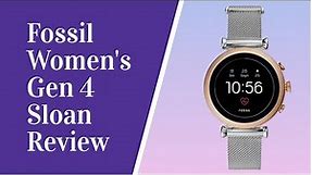 Fossil Women's Gen 4 Sloan Review Touchscreen Smartwatch with Heart Rate, GPS